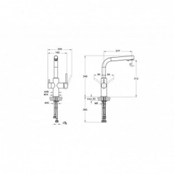 Masterline Split Dual Flow Eviye Bataryası